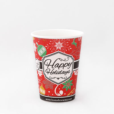 10oz 360ml Single Wall Paper Cup PLA Coating Biodegradable Branded Paper Cup