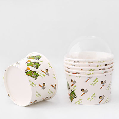 350ml Ice Cream Paper Bowl Một lần sử dụng giấy tùy chỉnh món tráng miệng