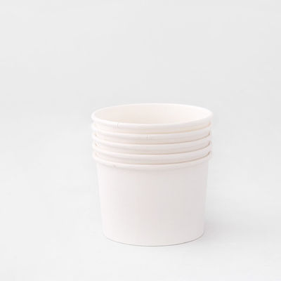 Chén giấy kem trắng 930ml Chén phục vụ món tráng miệng có lớp PE kép