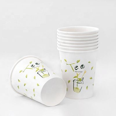 7oz 210ml Biodegradable Tea Cups Custom Printed Paper Coffee Cups (Các cốc trà phân hủy sinh học)