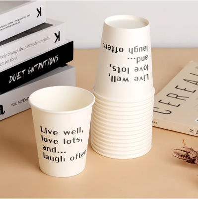 230ml 8,5oz đơn Wall Paper Cup PE phủ giấy một lần Cup