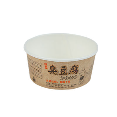 Biodegradable một lần sử dụng Soup Bowl 363ml Food Container Bowl Lớp phủ không có nhựa