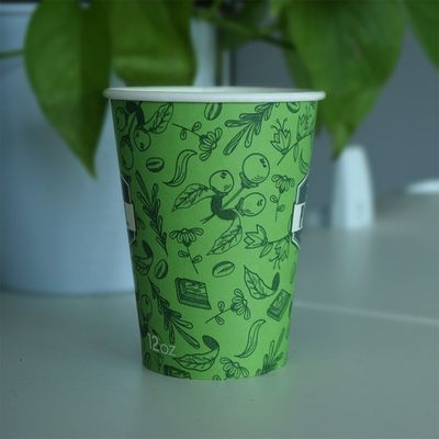 270ml Thể sử dụng đơn tường Cup nóng 9.5oz Biodegradable Thể sử dụng một lần cốc cà phê