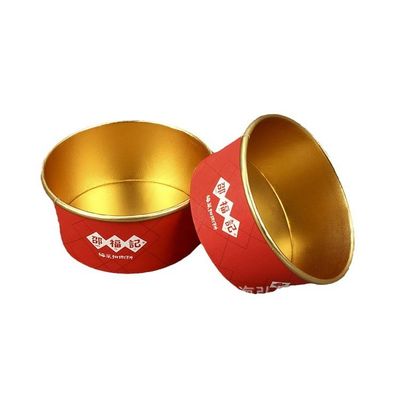 Một lần sử dụng Aluminium Foil Bowl Custom Print PE PLA Gold Một lần sử dụng Bowl lớn