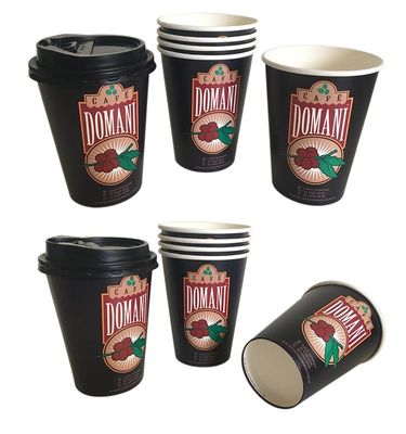 32oz 970ml Cup giấy tường đơn Logo tùy chỉnh Thương hiệu tách cà phê dùng một lần