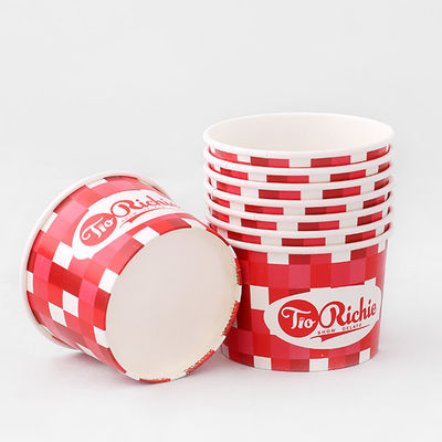 500ml White Thức súp dùng một lần Kraft Salad Bowl Logo tùy chỉnh