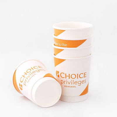 Thức ăn cấp độ đôi Wall Paper Cup 360ml 10oz Hot Coffee Takeaway Cup