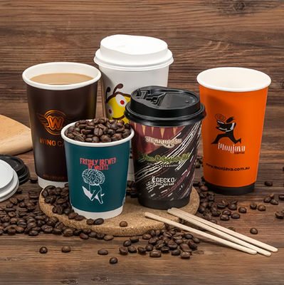 Cúp giấy tường hình tròn đôi 20oz 610ml Custom Cups cà phê phân bón