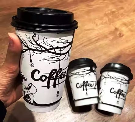 630cc 22Oz Dúp lớp giấy Cup PE phủ một lần cà phê cups TUV