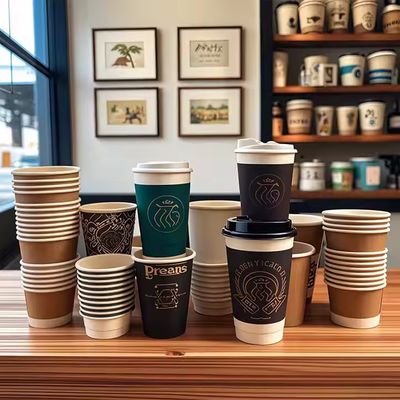 FSC Double Wall dùng một lần tách cà phê 22oz Eco Friendly Paper Cup 630cc
