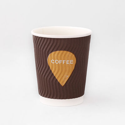 Eco Friendly Ripple Wall Paper Cup 300ml 8oz Ripple Cups Logo của khách hàng