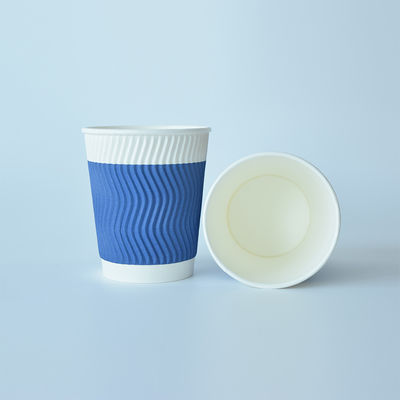 630ml 22oz Ripple Wall Paper Cups in giấy cà phê cho uống