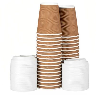 Biodegradable Kraft Paper Baking Cups 250ml PE ốp giấy đúc Kraft