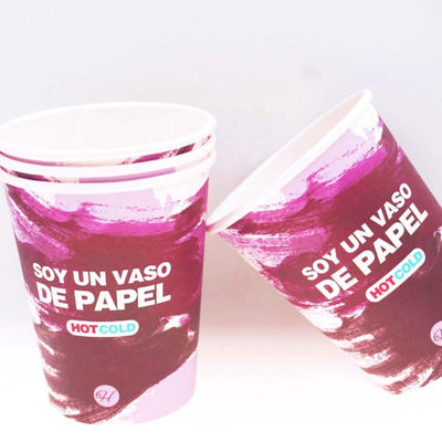 10oz 360ml Single Wall Paper Cup Plastic Free Coated Cola Cốc dùng một lần cho đồ uống lạnh