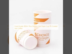 Năng lượng thực phẩm 360ml 10oz Double Wall Paper Cup PE-Coated Hot Coffee